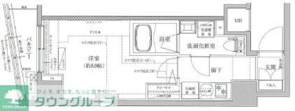 ティモーネ プレミアムノルド亀戸の物件間取画像